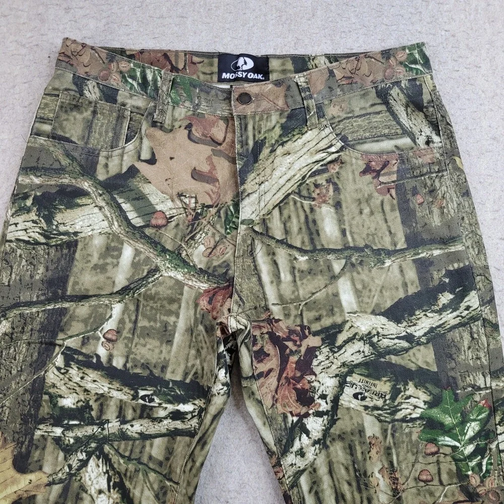 Mossy Oak Camo Pants Mens‎ 36x29 Break Up Infinity Jeans Hunting Oak Leaf
